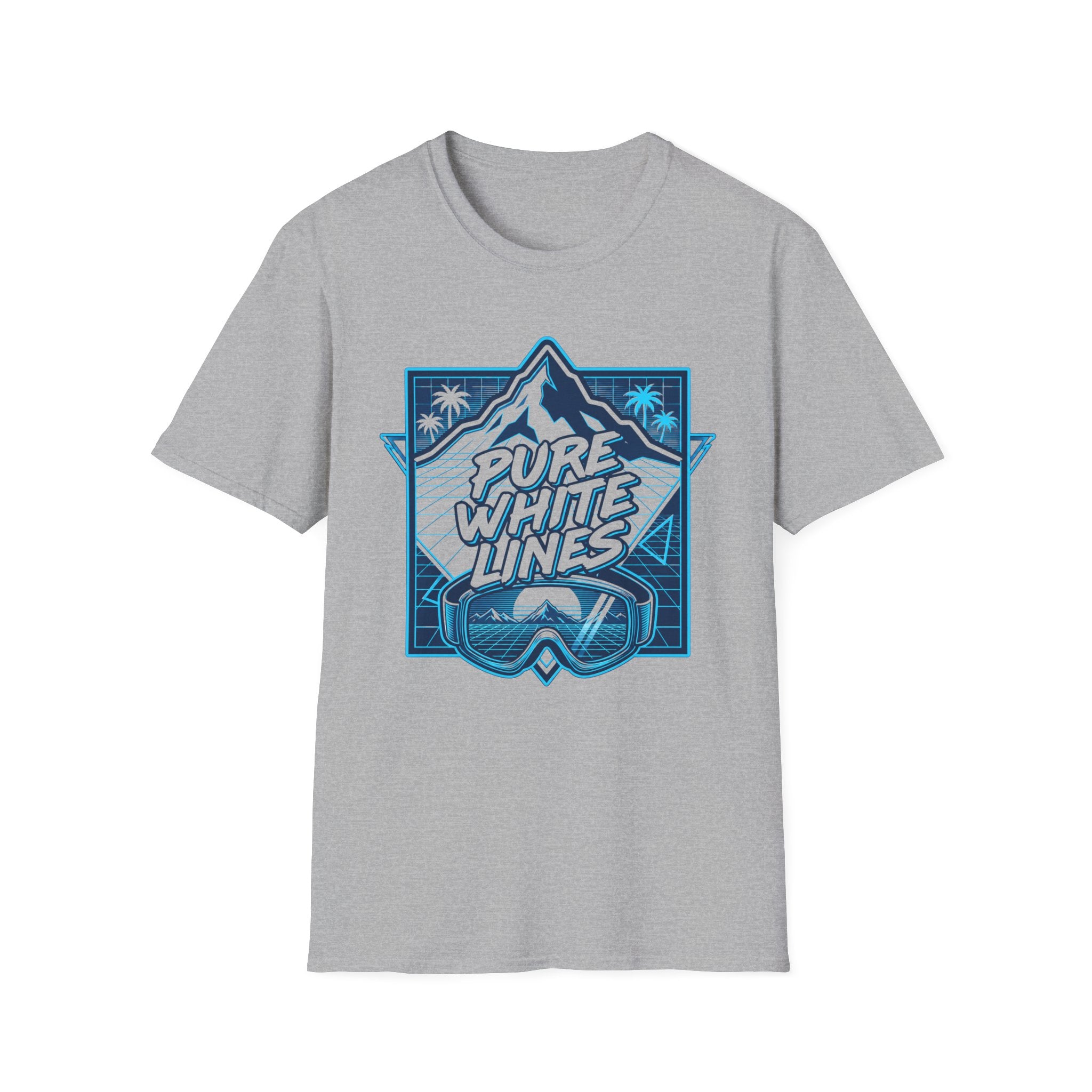 Pure White Lines T‑Shirt