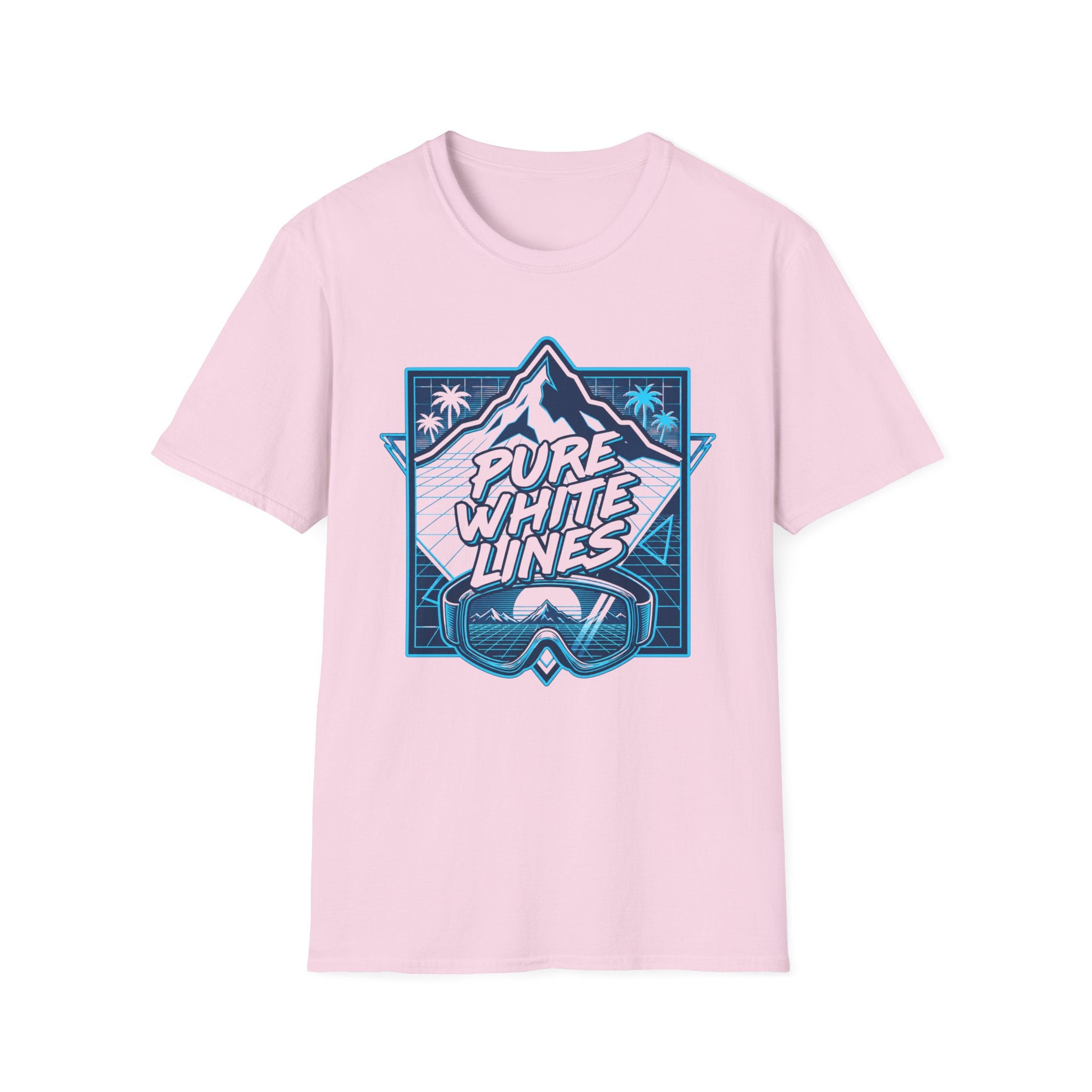Pure White Lines T‑Shirt