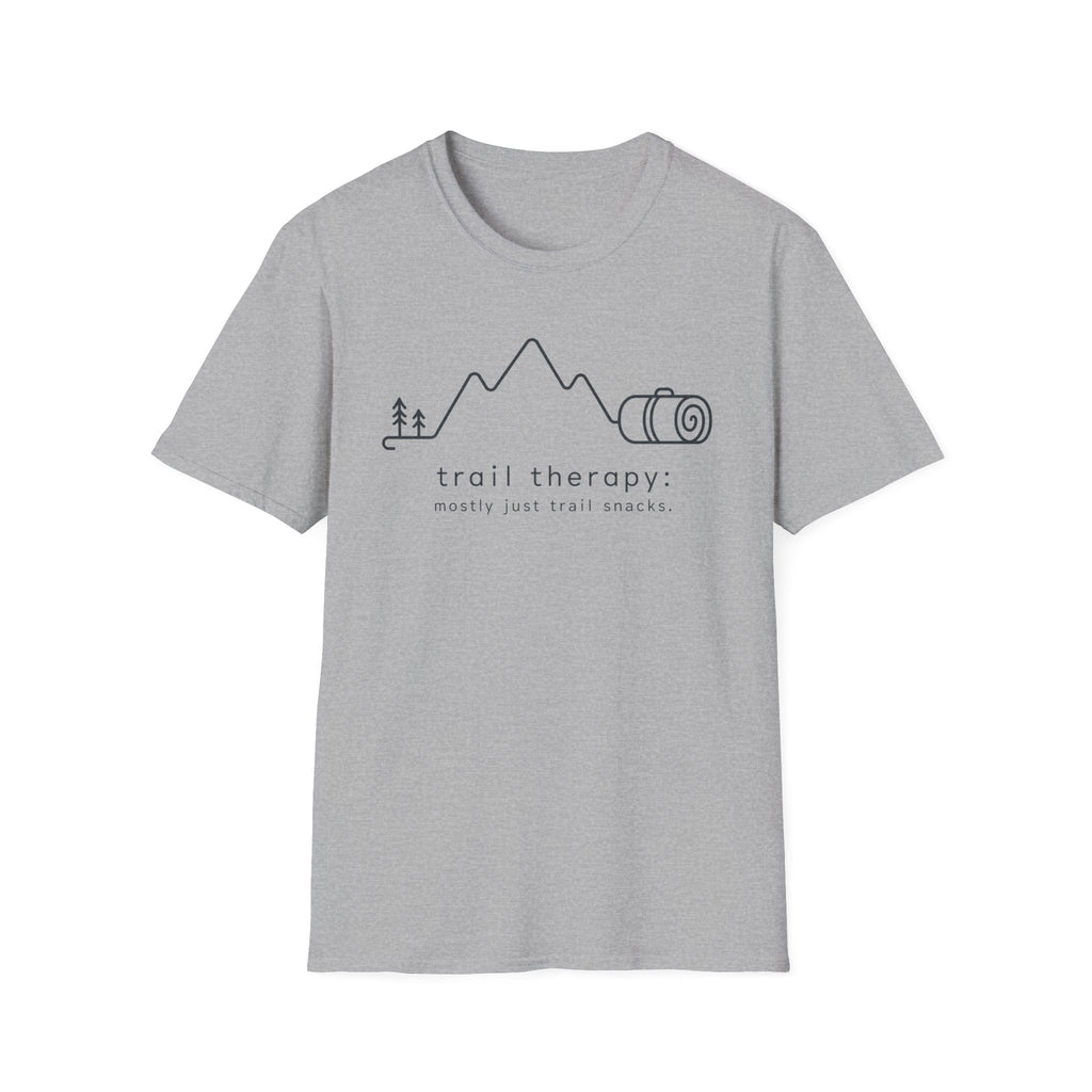 Trail Therapy But Mostly Just Trail Snacks T‑Shirt
