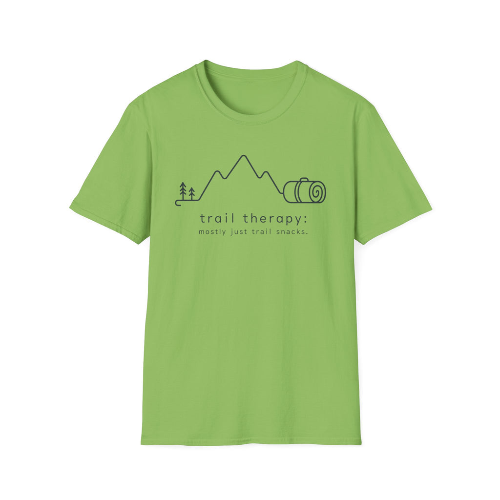 Trail Therapy But Mostly Just Trail Snacks T‑Shirt