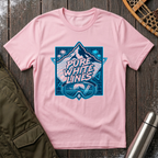 Pure White Lines T‑Shirt