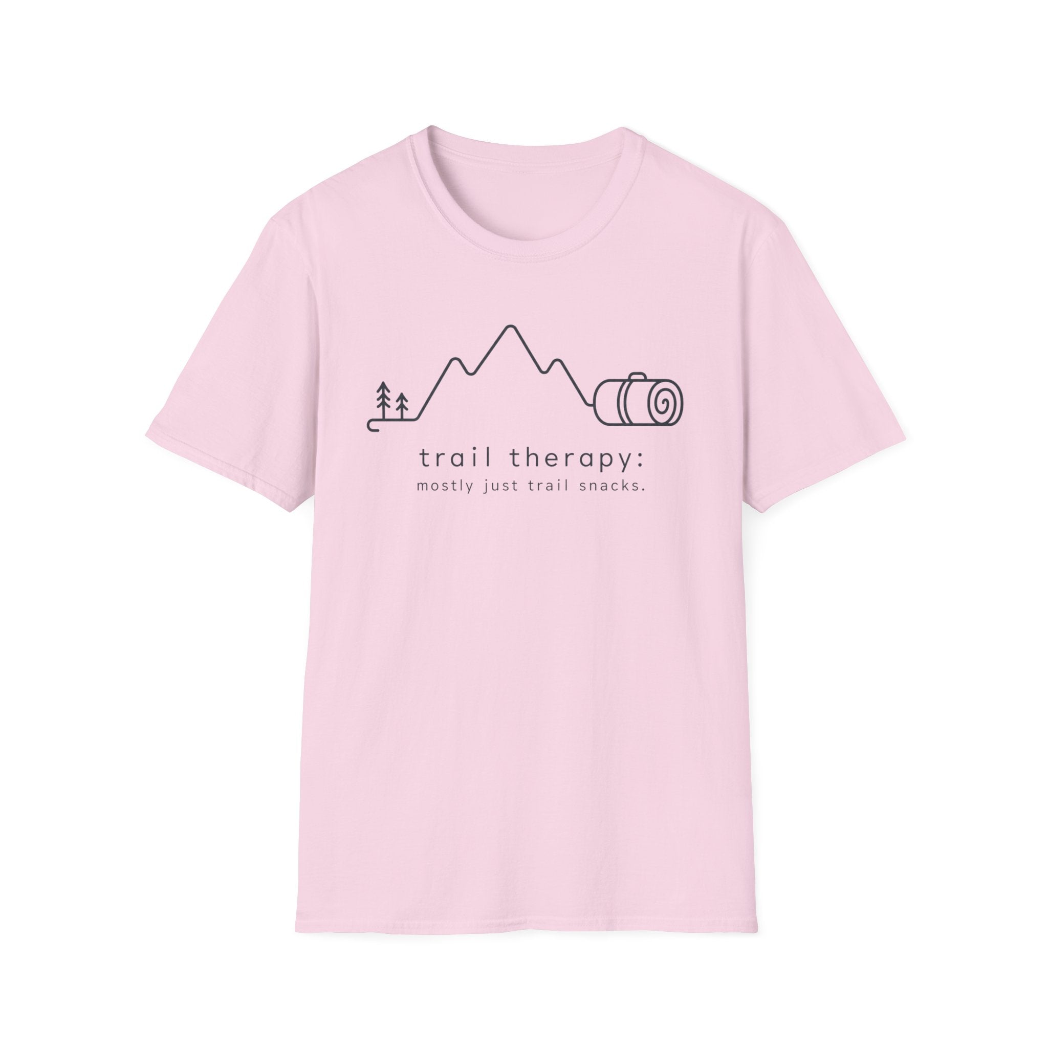 Trail Therapy But Mostly Just Trail Snacks T‑Shirt