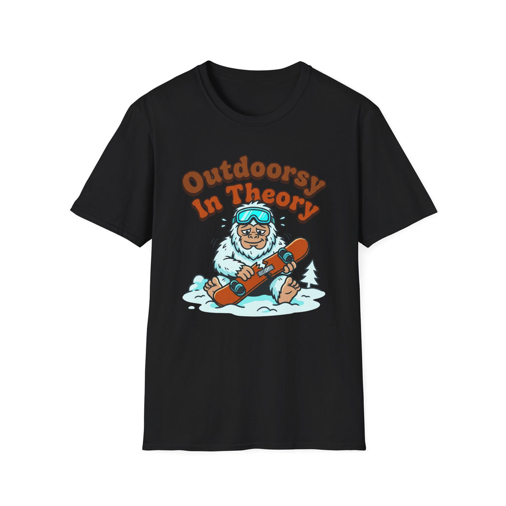 Outdoorsy In Theory T‑Shirt