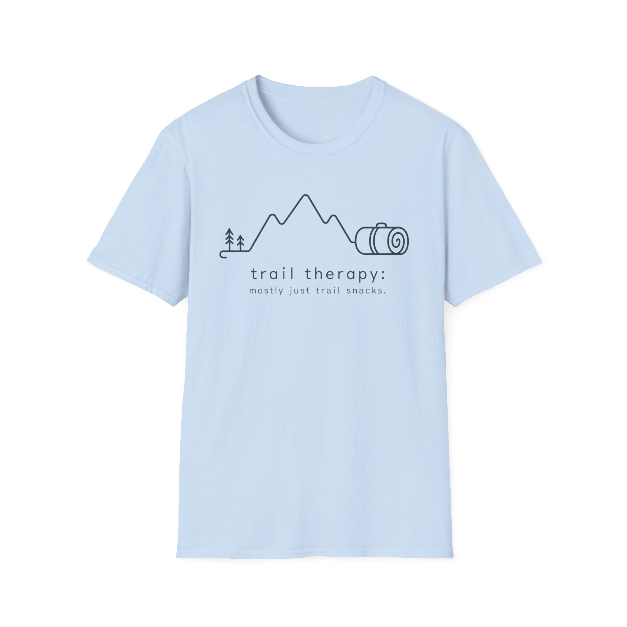 Trail Therapy But Mostly Just Trail Snacks T‑Shirt