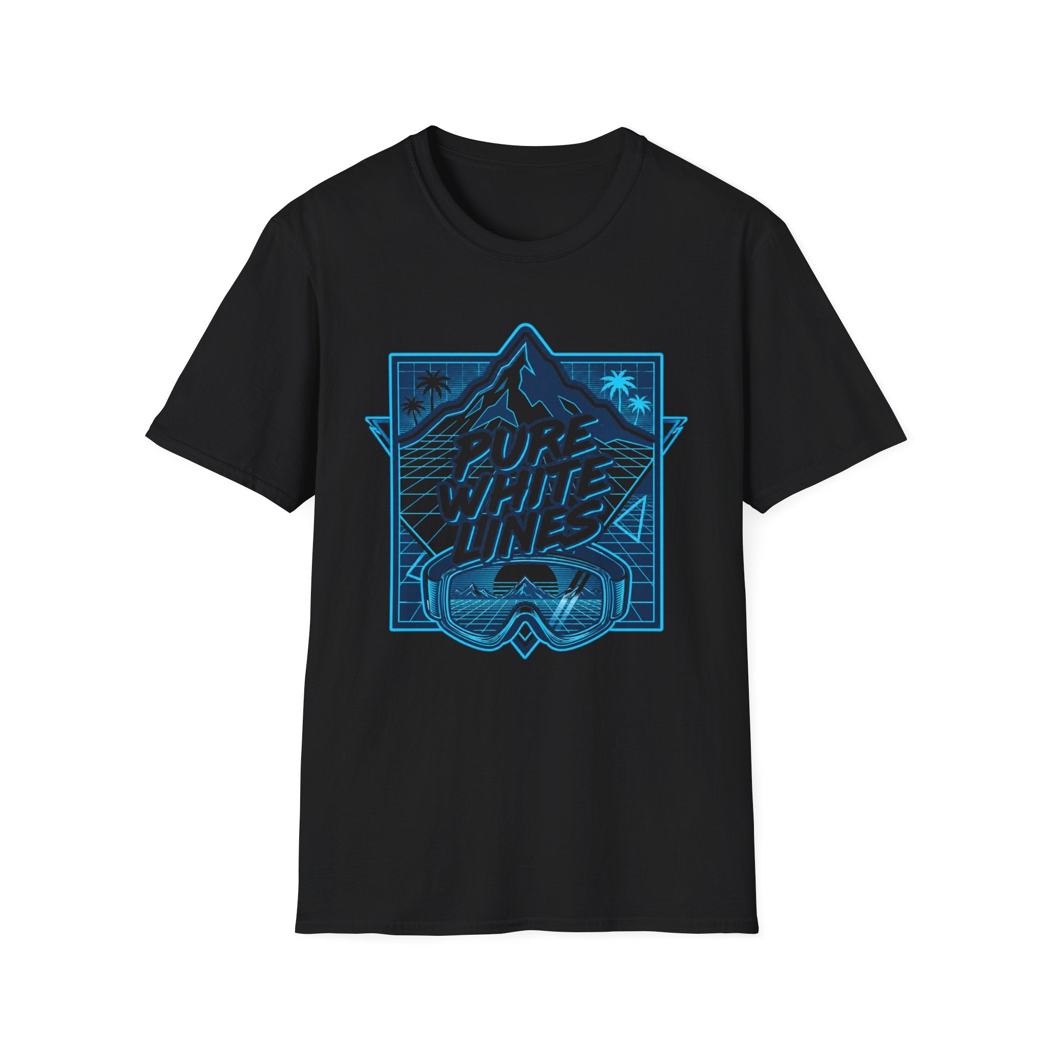 Pure White Lines T‑Shirt
