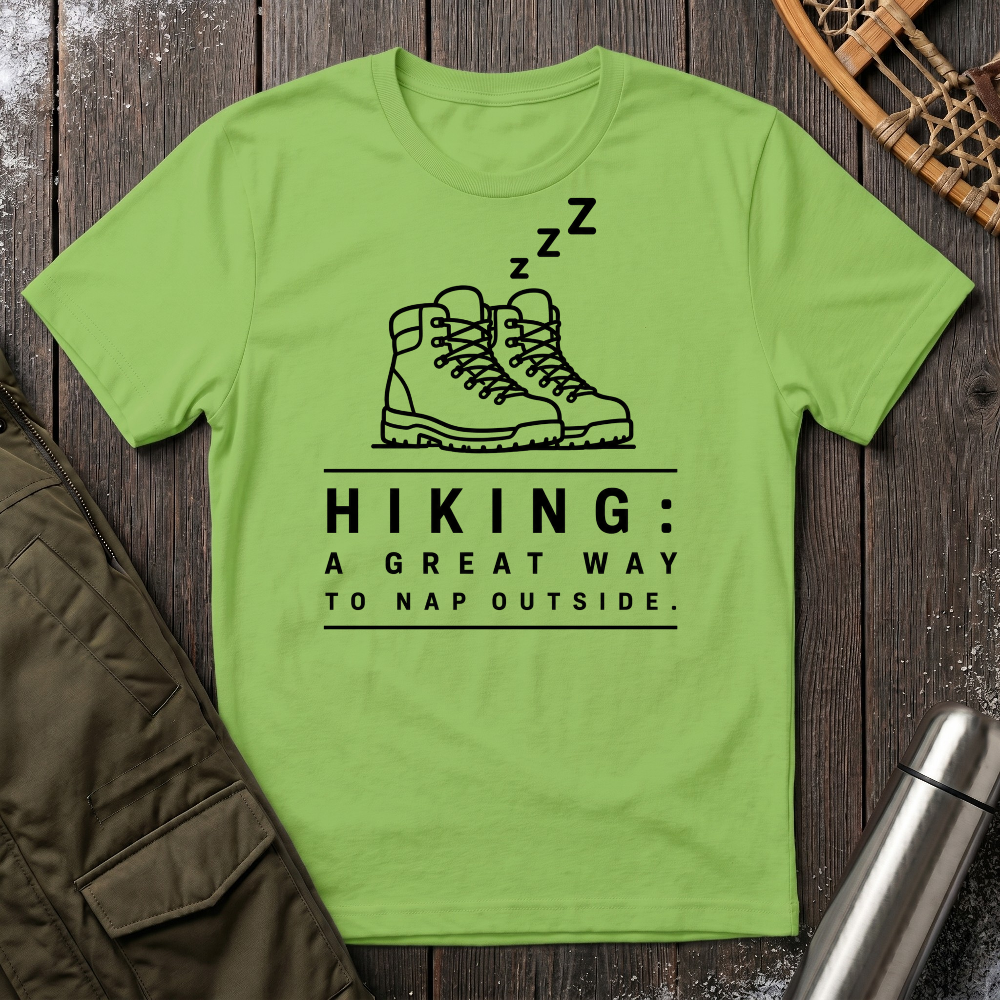 Hiking: A Great Way To Nap Outside T‑Shirt