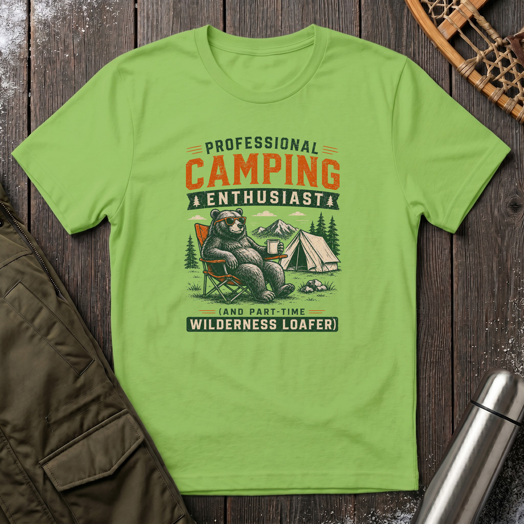 Professional Camping Enthusiast T‑Shirt