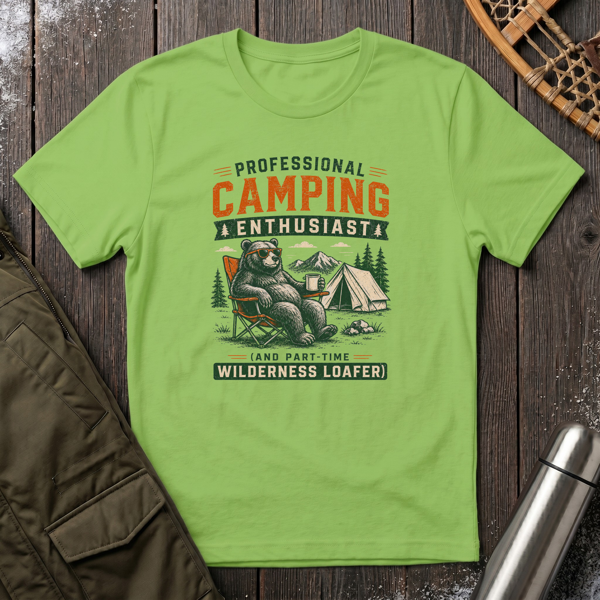 Professional Camping Enthusiast T‑Shirt