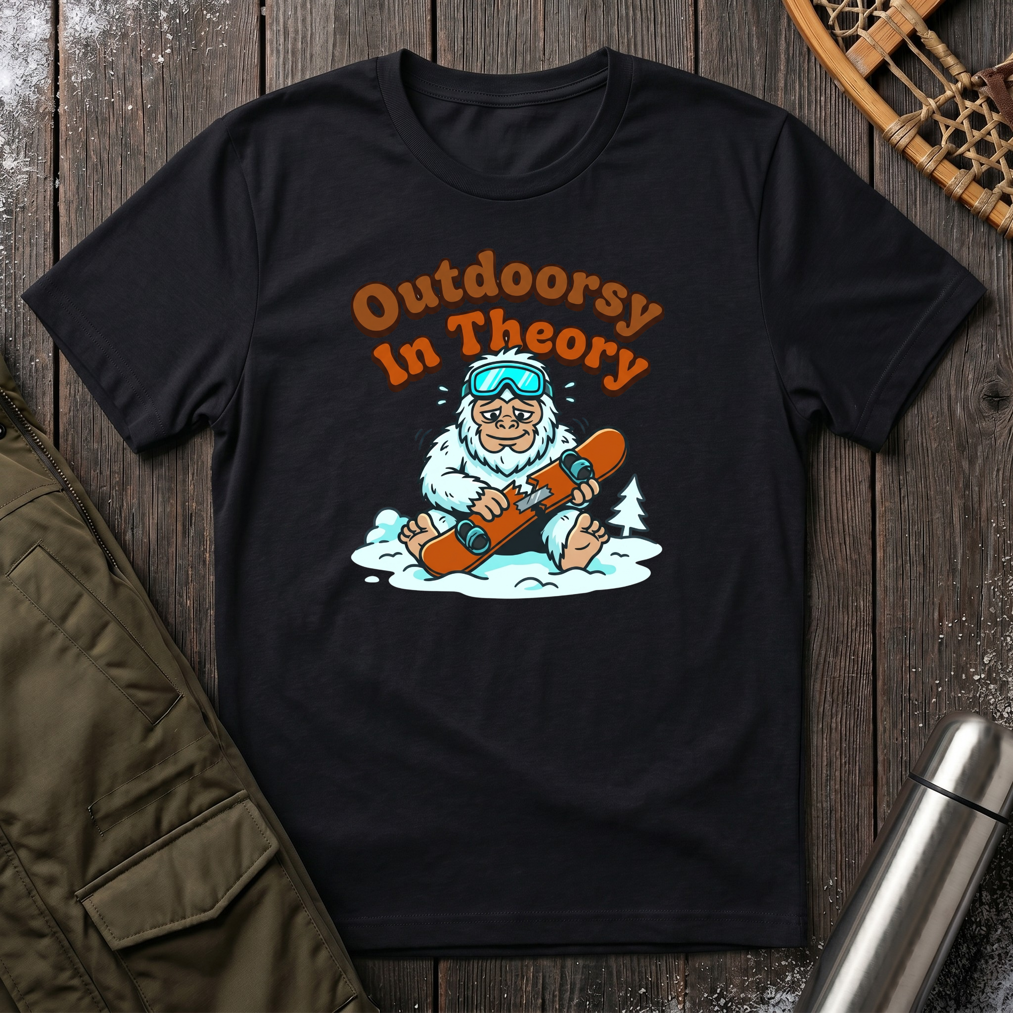 Outdoorsy In Theory T‑Shirt