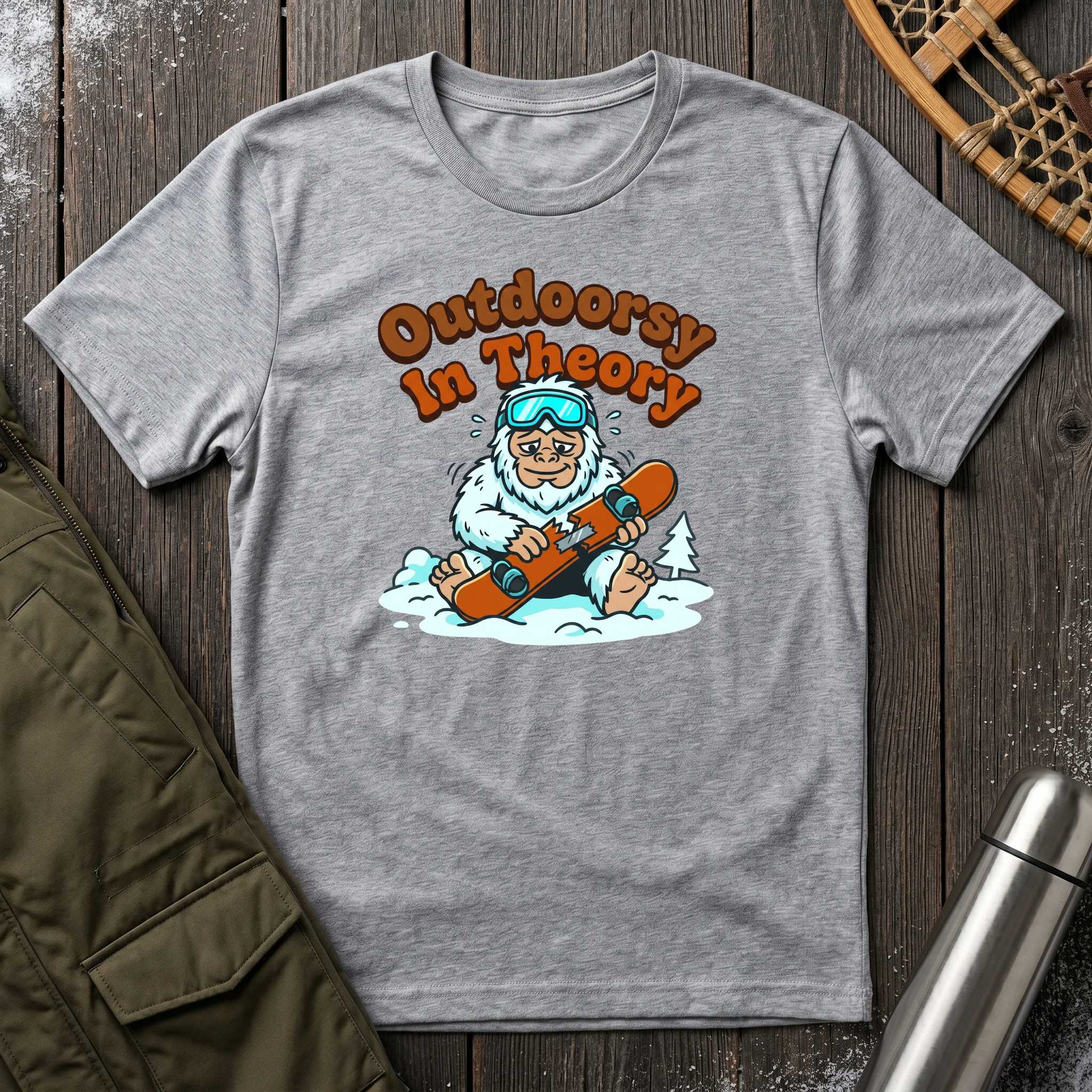 Outdoorsy In Theory T‑Shirt