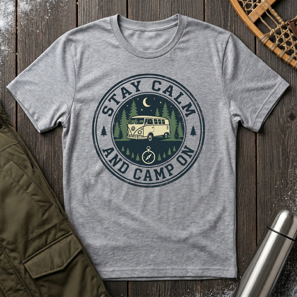 Stay Calm, Camp On T-Shirt