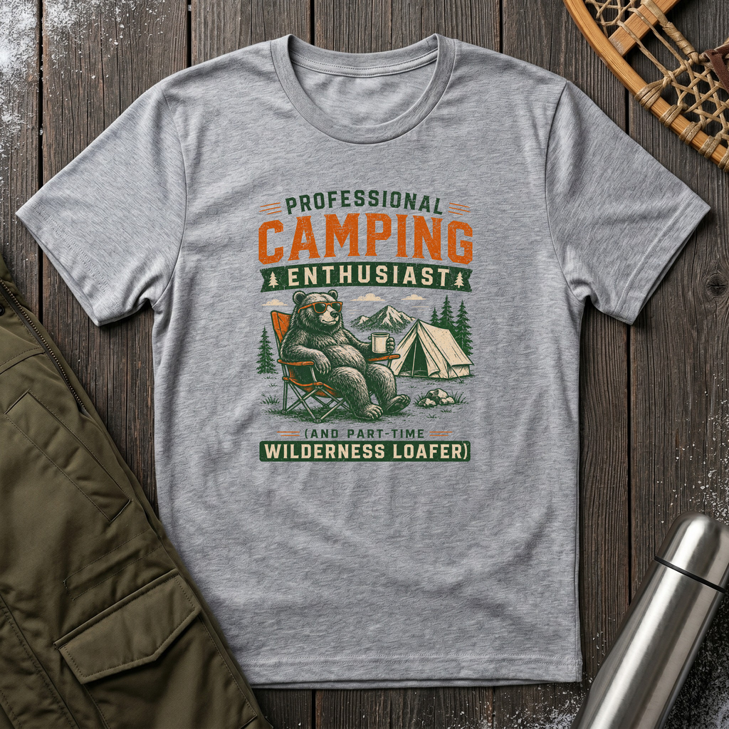 Professional Camping Enthusiast T‑Shirt