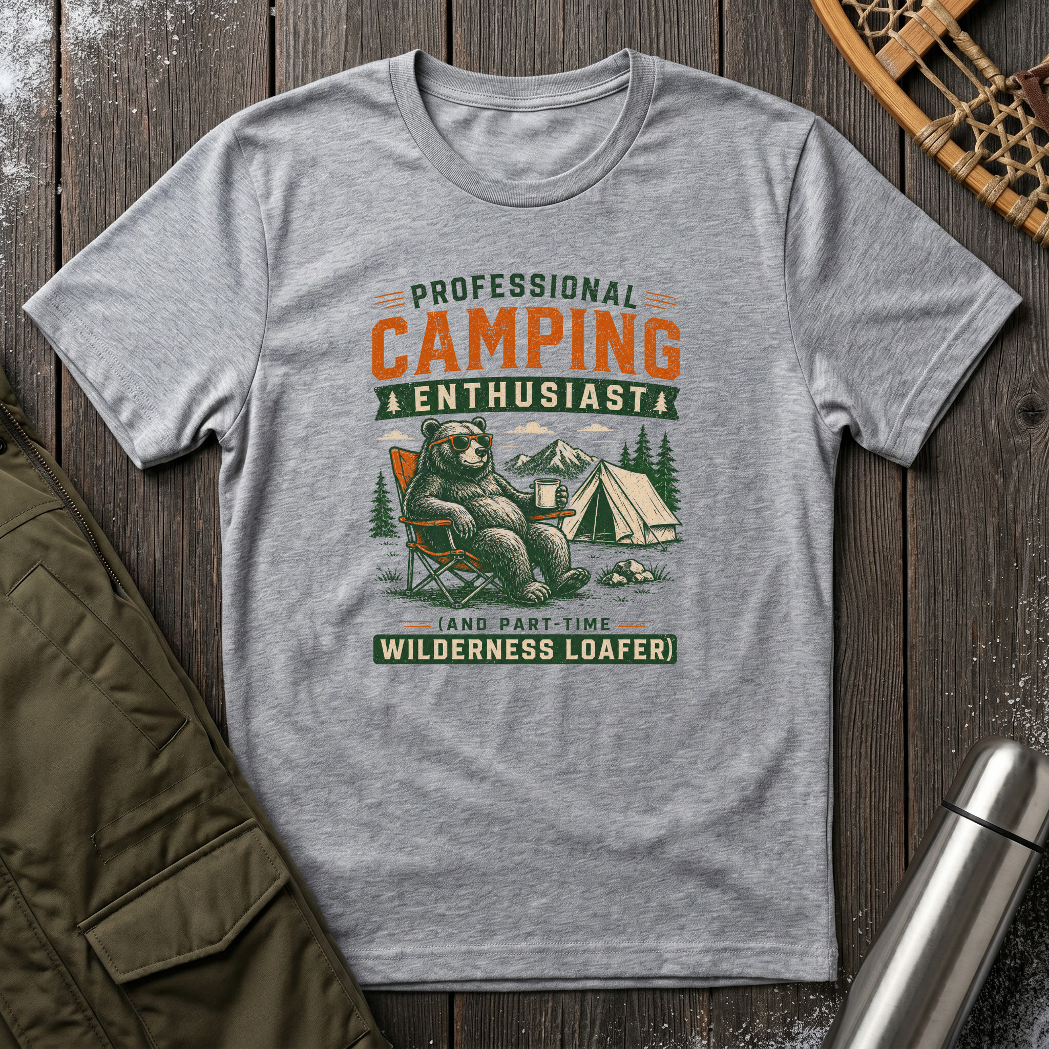 Professional Camping Enthusiast T‑Shirt