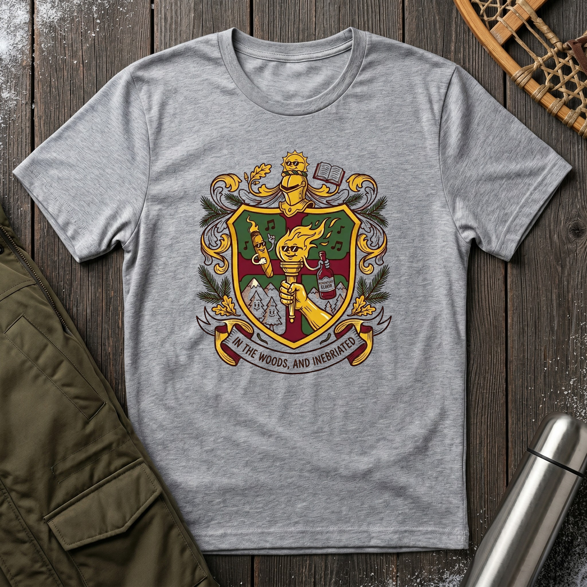 In The Woods and Inebriated T‑Shirt