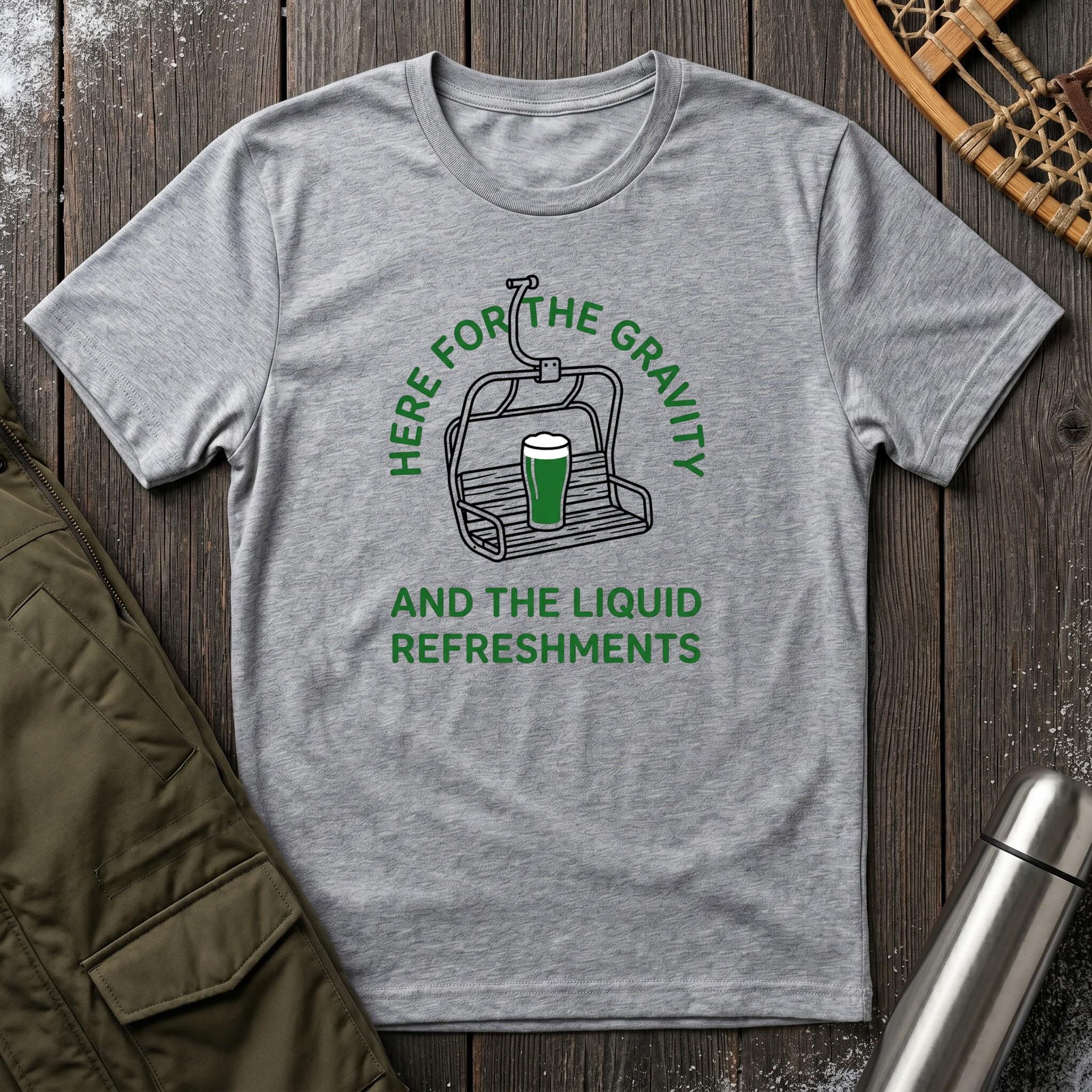 Here For The Gravity T‑Shirt