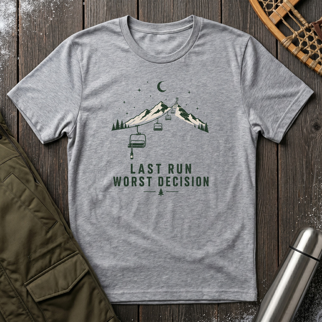 Last Run Worst Decision T‑Shirt