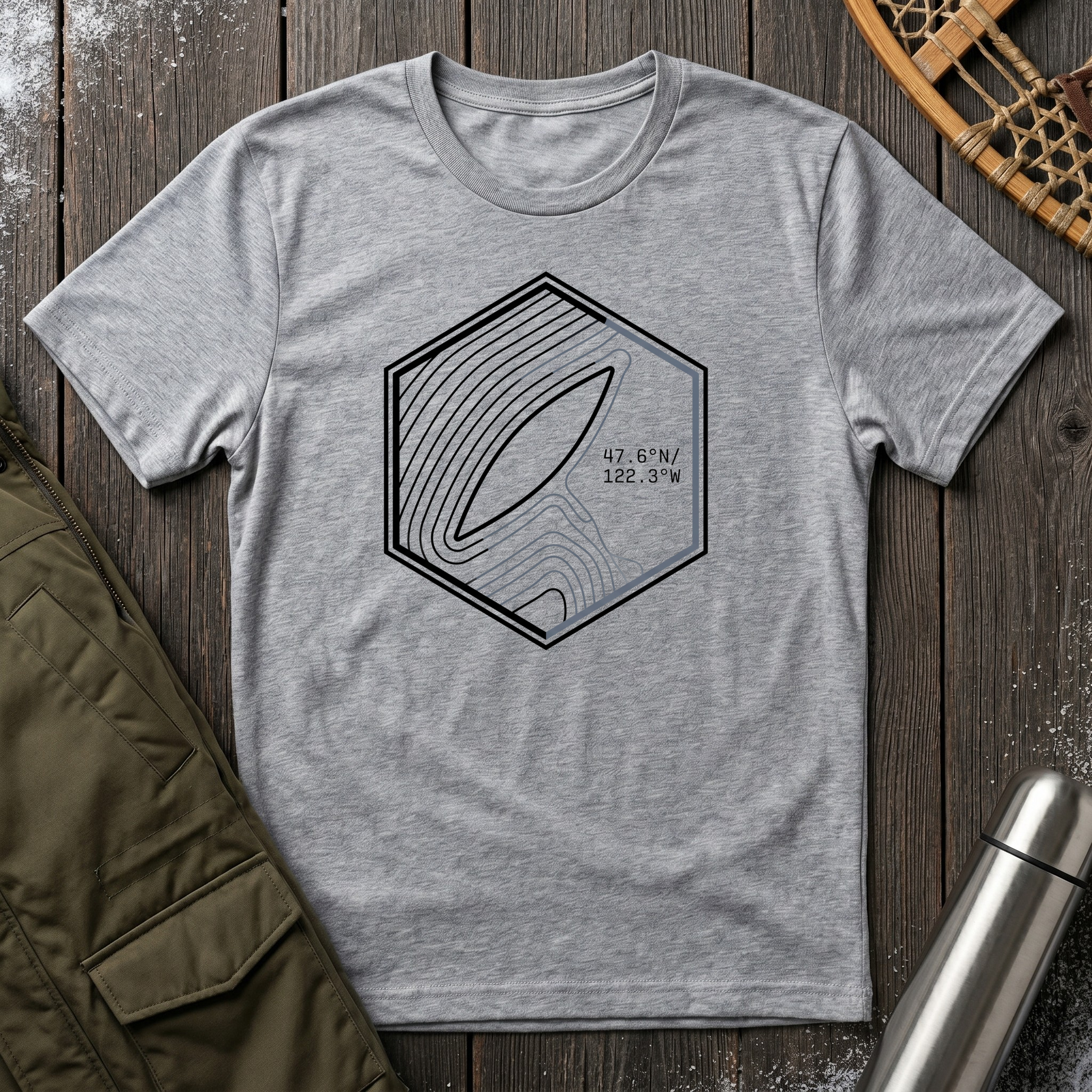 Lake Topography T‑Shirt