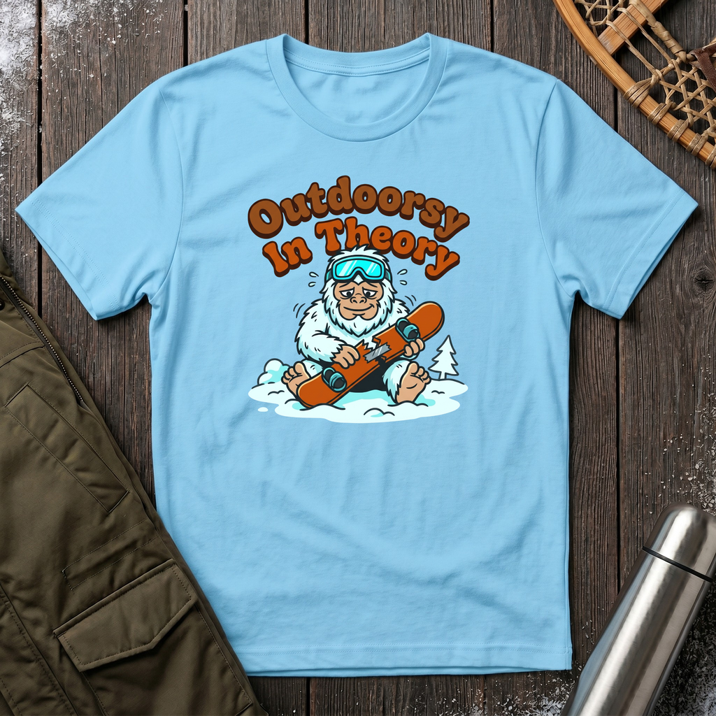 Outdoorsy In Theory T‑Shirt