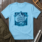Pure White Lines T‑Shirt