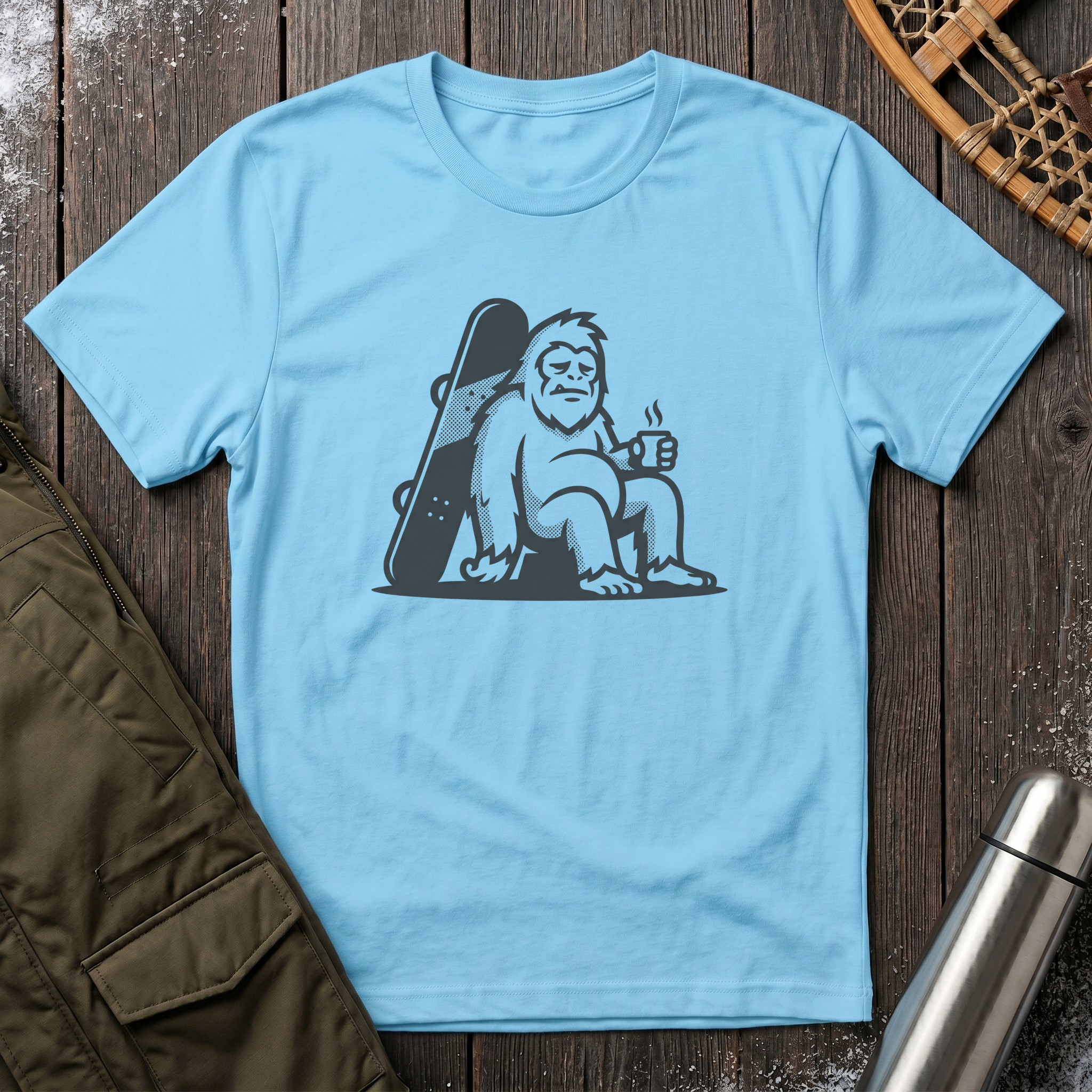 Snowboarding Yeti T‑Shirt
