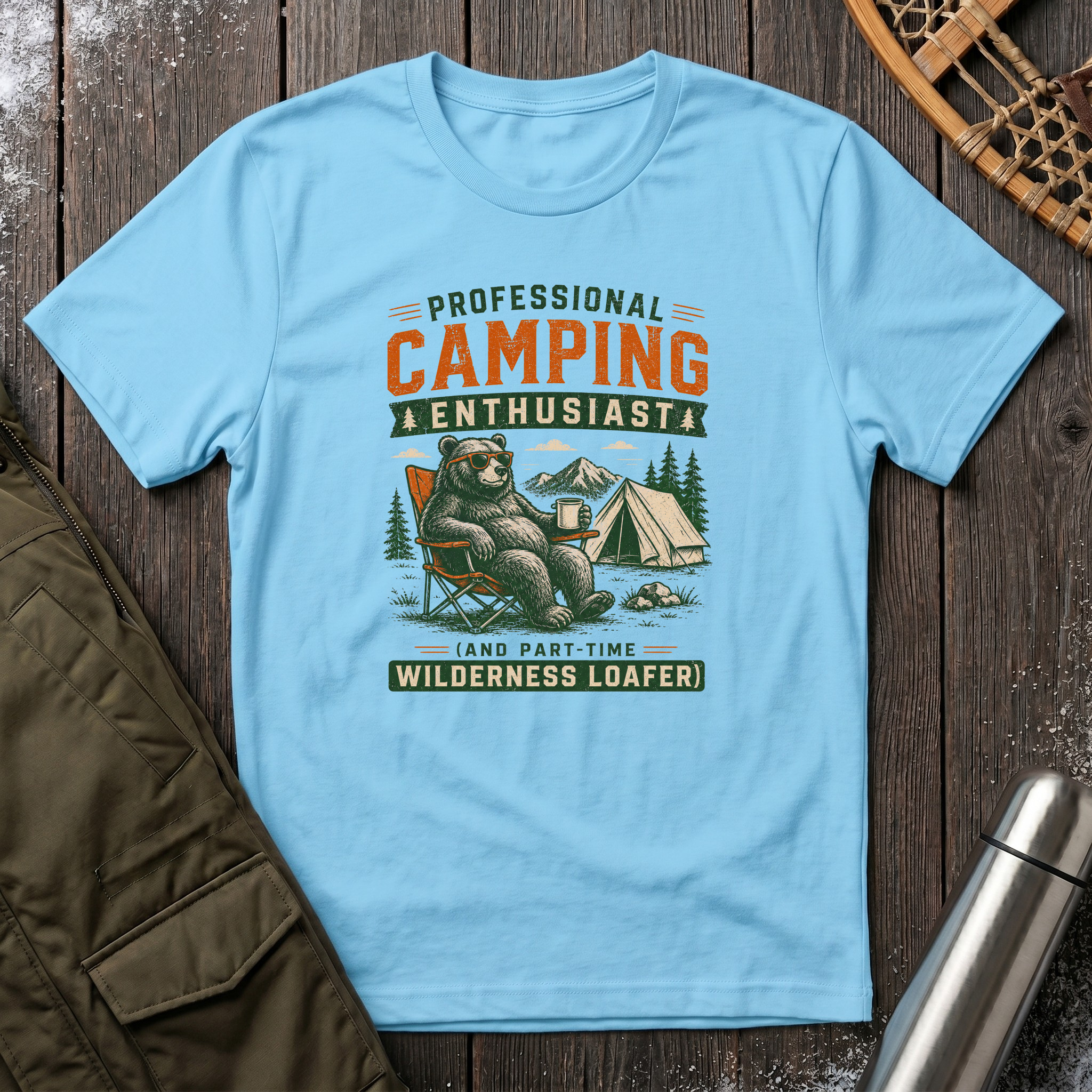 Professional Camping Enthusiast T‑Shirt