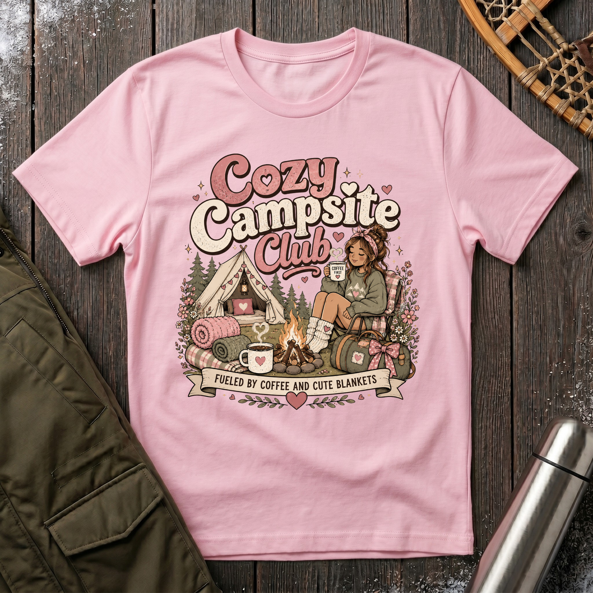 Cozy Campsite Club T-Shirt