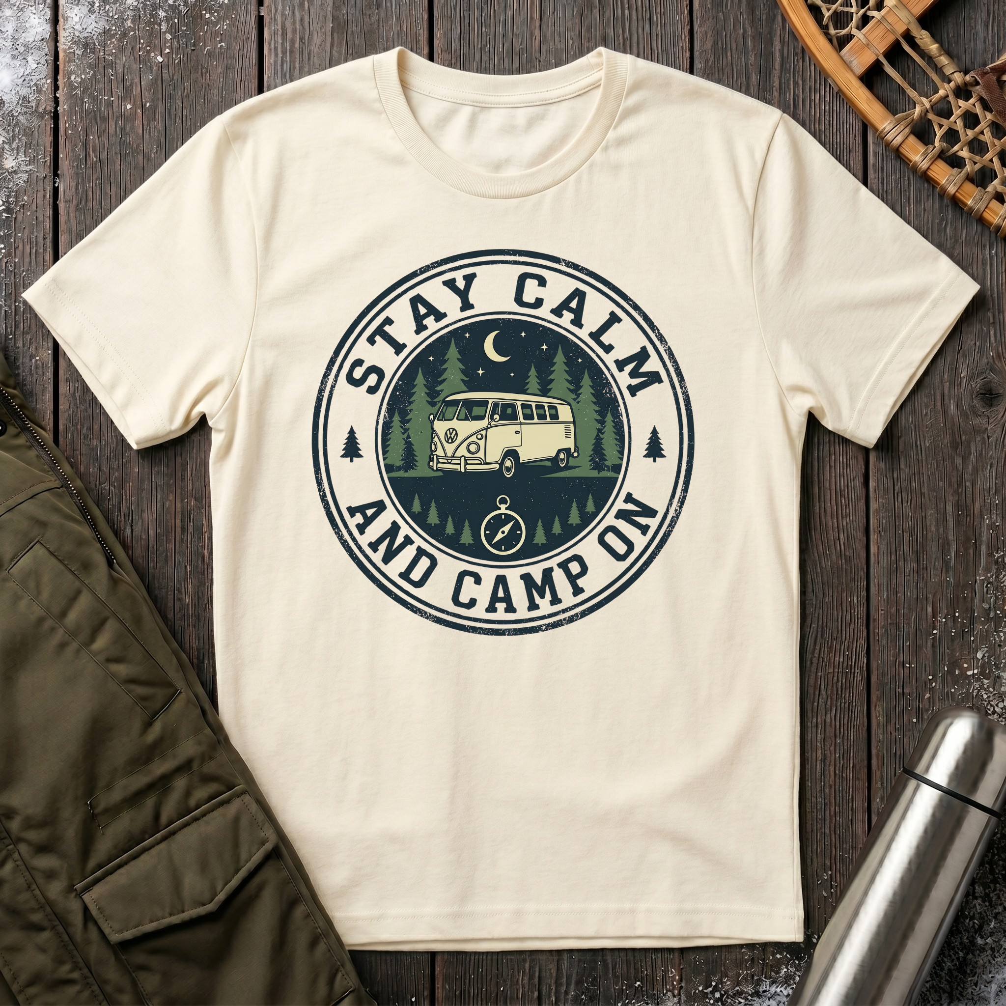 Stay Calm, Camp On T-Shirt