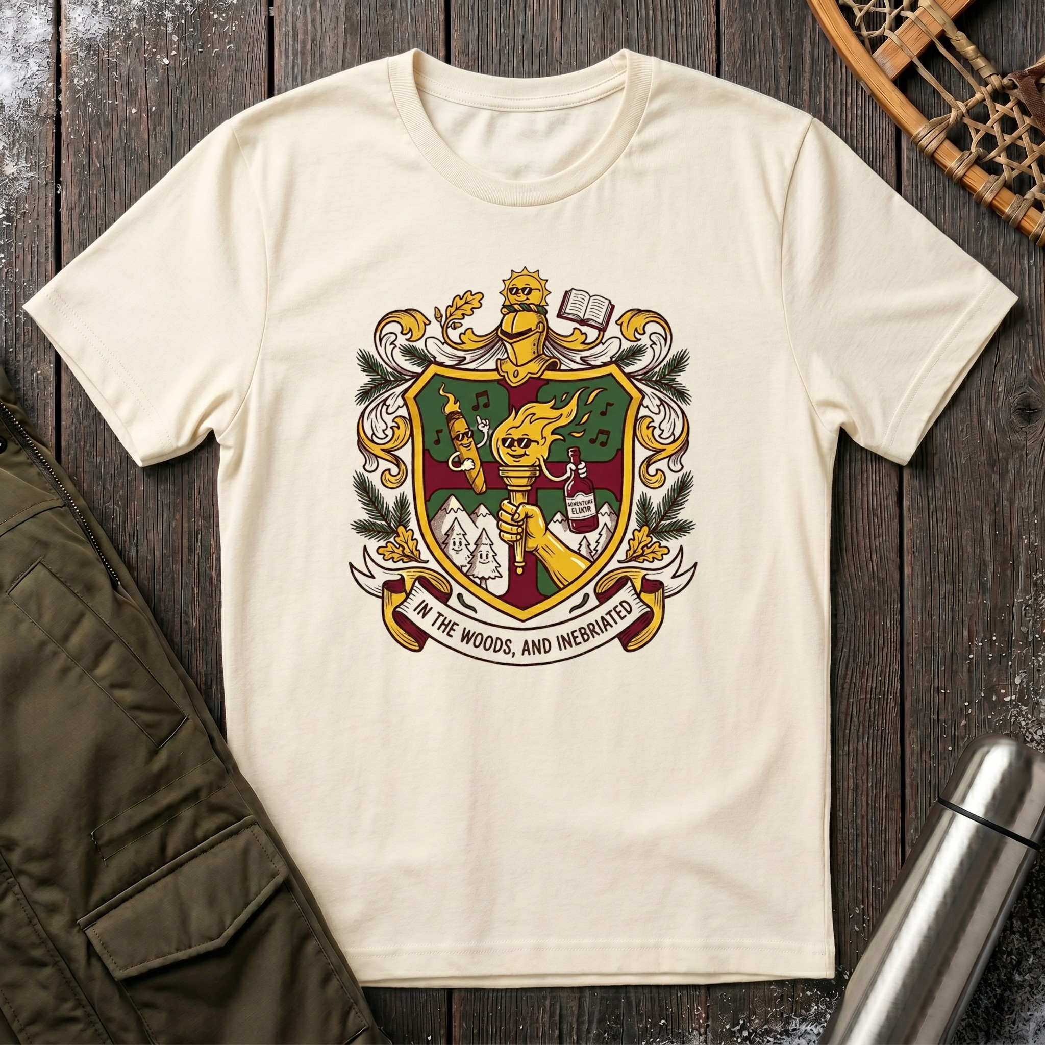 In The Woods and Inebriated T‑Shirt