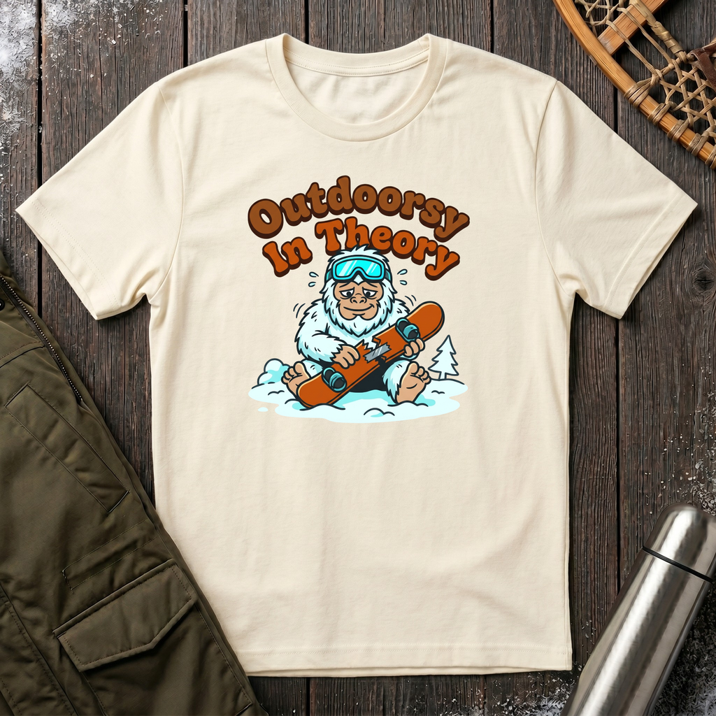 Outdoorsy In Theory T‑Shirt