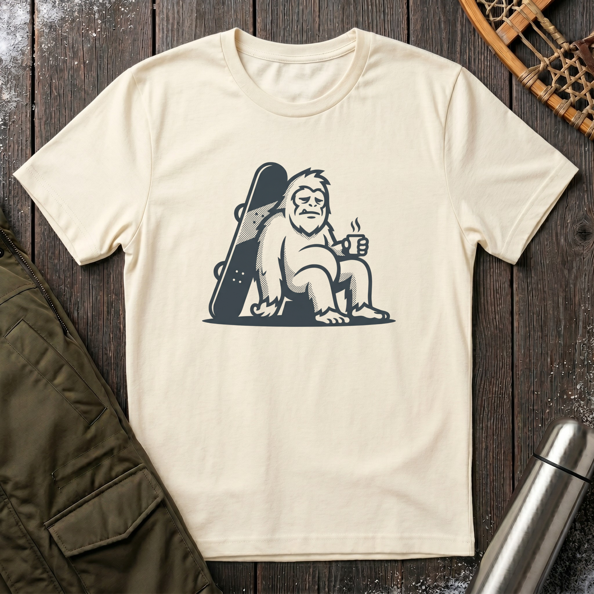 Snowboarding Yeti T‑Shirt
