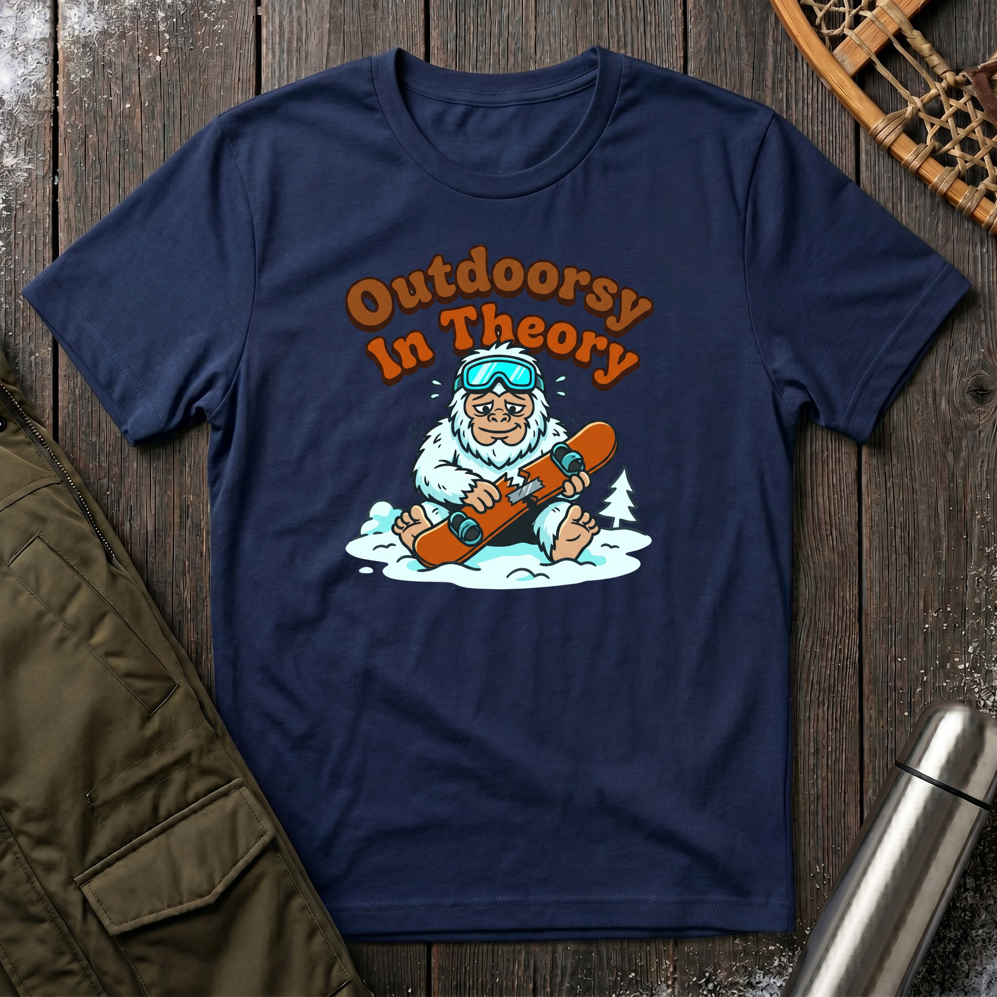 Outdoorsy In Theory T‑Shirt