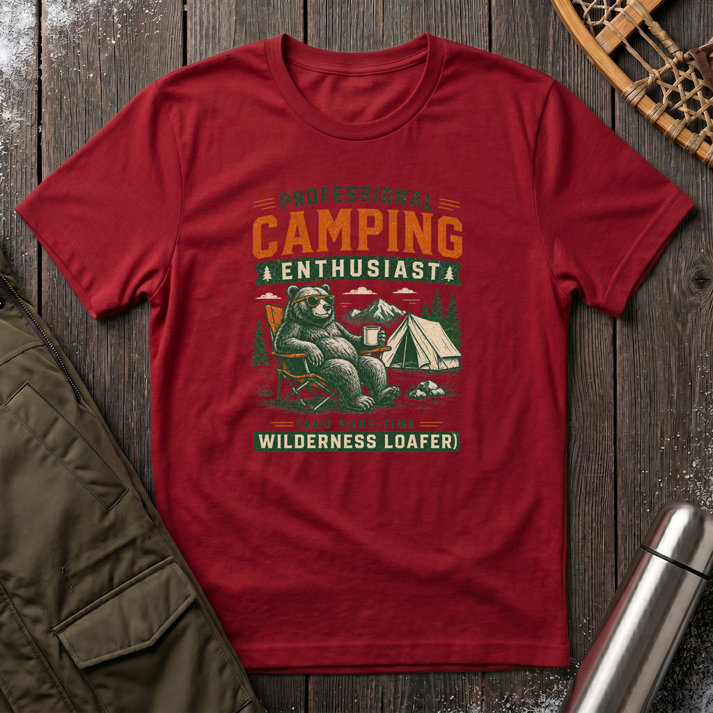 Professional Camping Enthusiast T‑Shirt