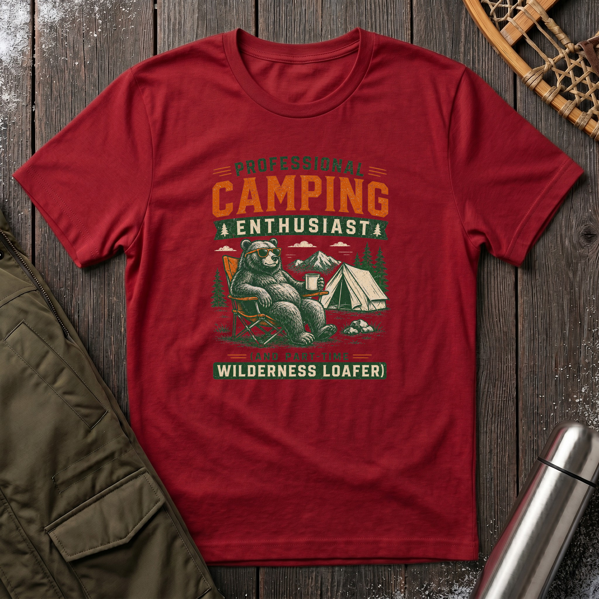 Professional Camping Enthusiast T‑Shirt
