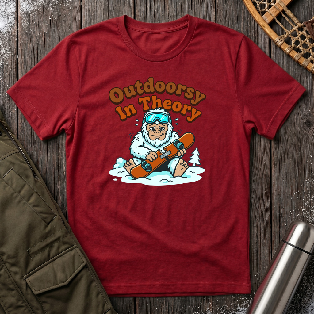Outdoorsy In Theory T‑Shirt