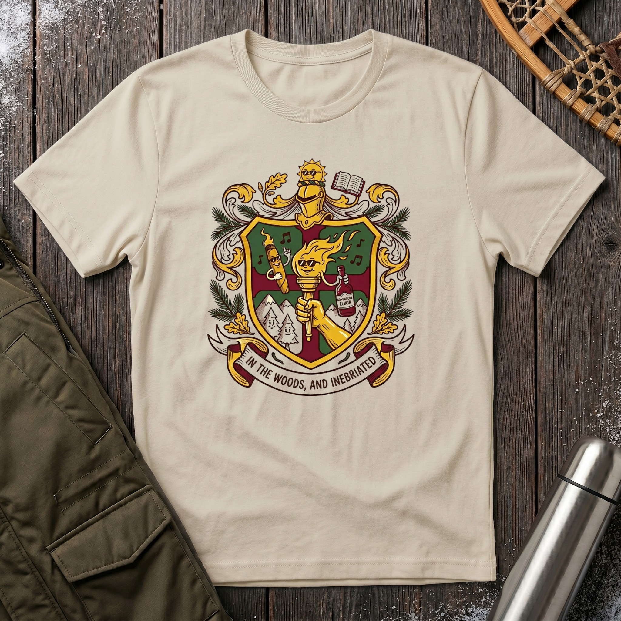 In The Woods and Inebriated T‑Shirt
