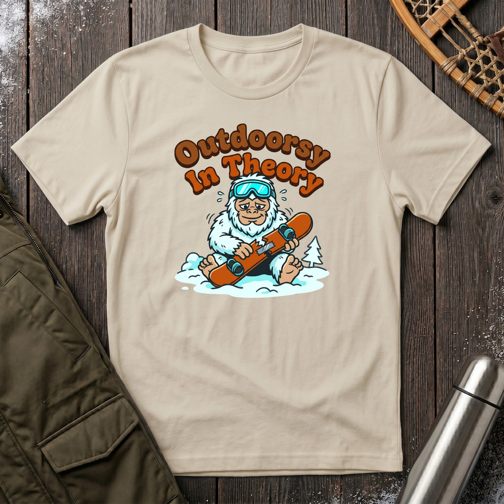 Outdoorsy In Theory T‑Shirt