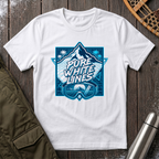 Pure White Lines T‑Shirt