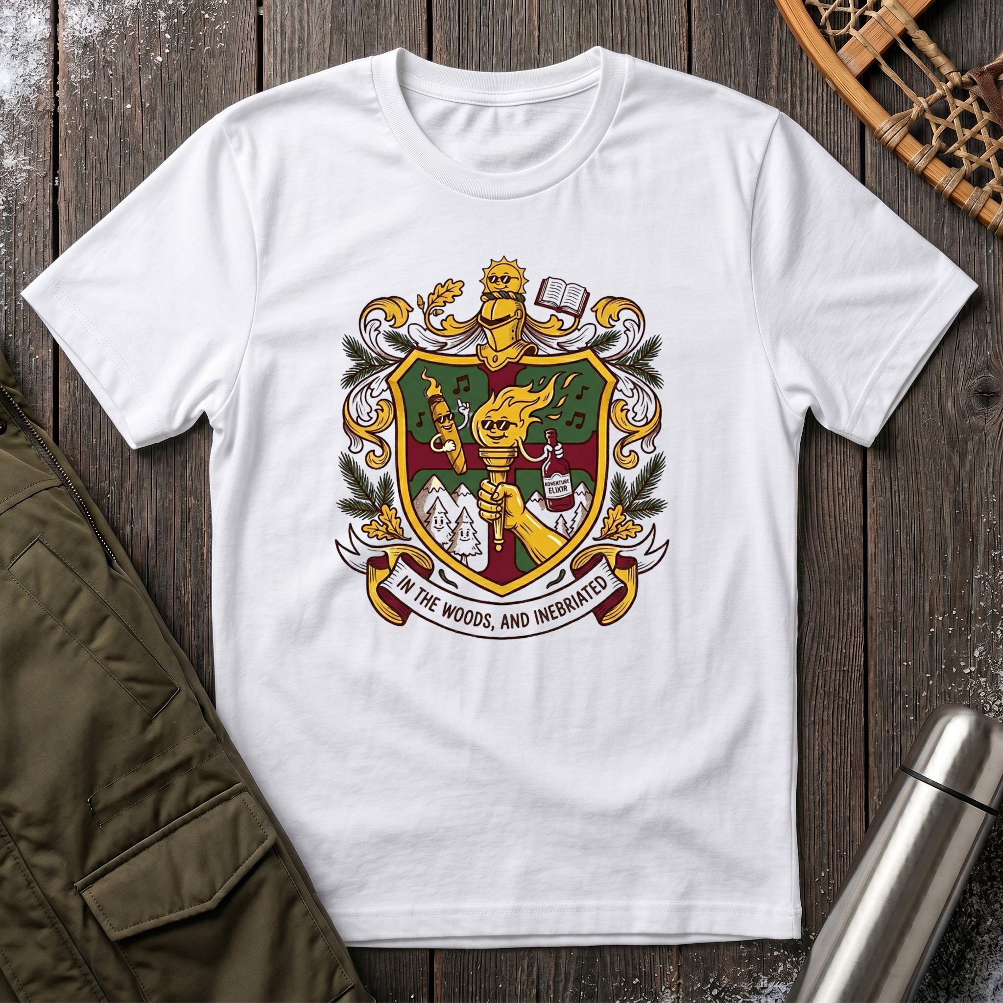 In The Woods and Inebriated T‑Shirt