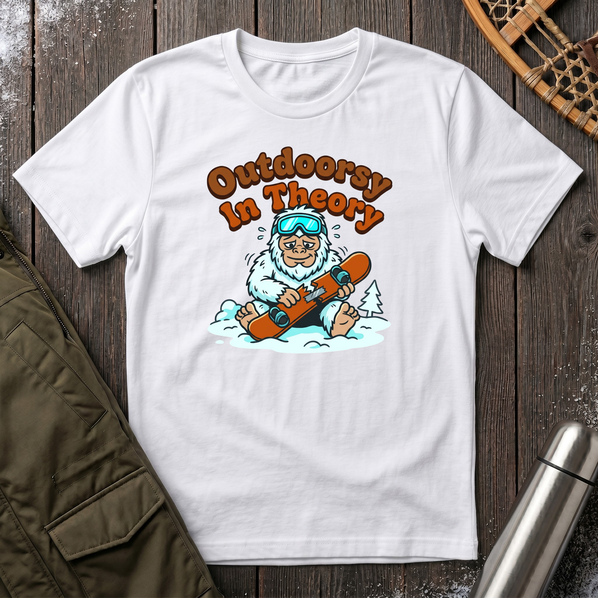 Outdoorsy In Theory T‑Shirt